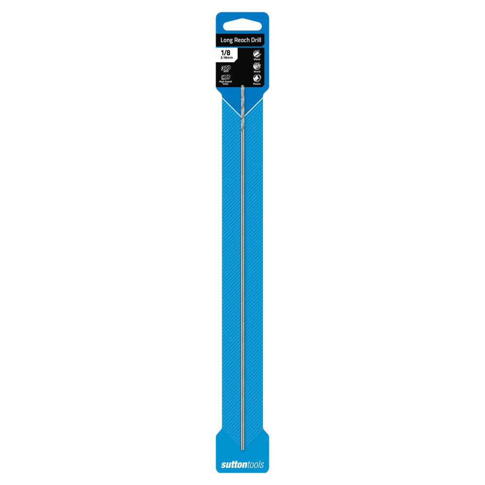 Sutton Tools Extra Long Series Drill Bit 1/8 x 300mm HSS