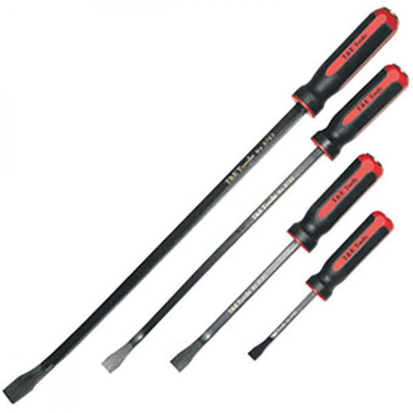 T&E Tools 4Pc Comfort-Grip Pry Bar Set