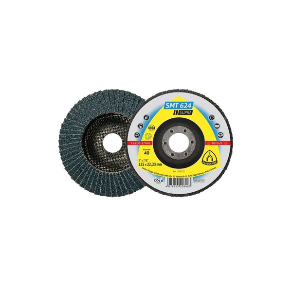 Klingspor SMT624 Zirconia Flap Disc - 100mm, 40g (10pk)
