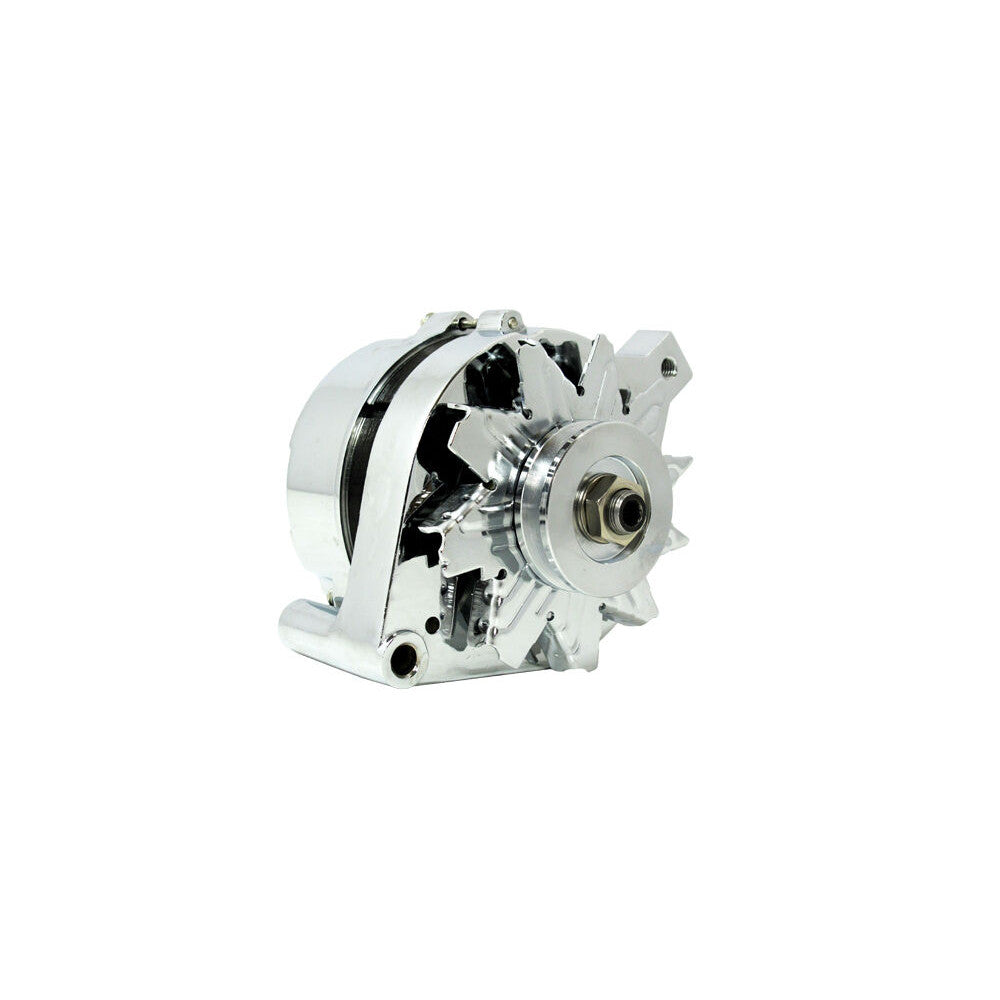 AFTERBURNER Alternator 100 AMP Ford - Chrome External 1965-89 #AB3905C