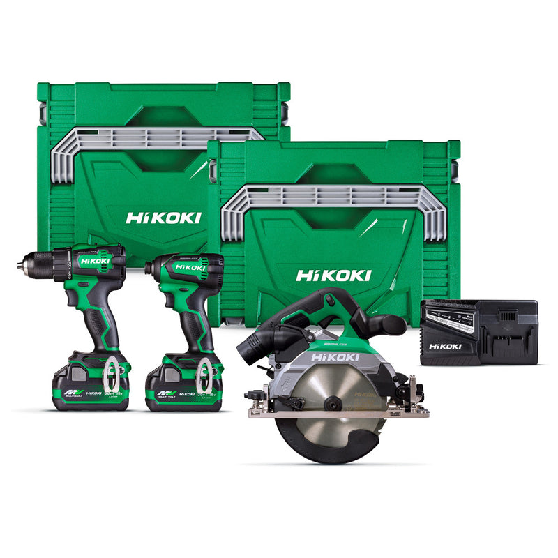 HiKOKI 18V Brushless Drill, Driver & Circular Saw Kit - KC18DE(GCZ)