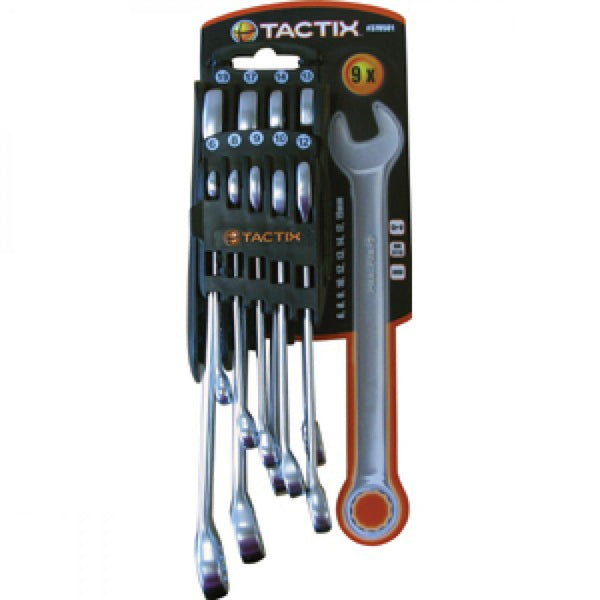 Tactix - 9Pc Combination Spanner Set - Metric