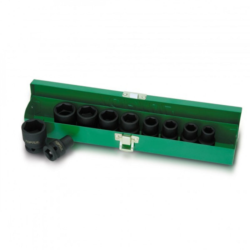 Toptul Impact Socket Set 1/2" Drive 10pce