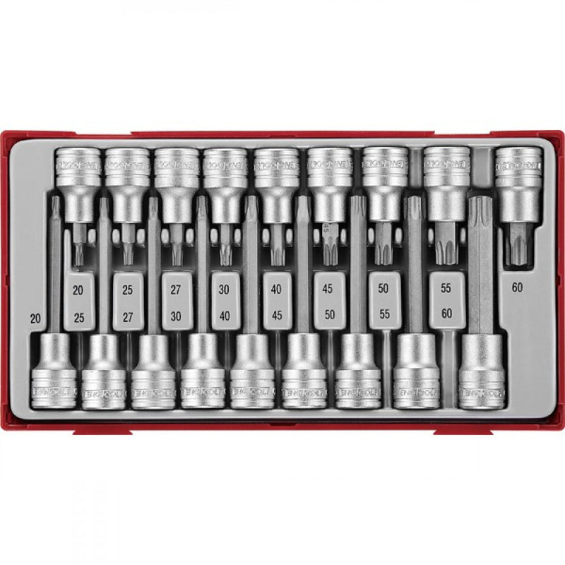 Teng Teng 18Pc 1/2Dr. Tx Bit Skt Set - Tc-Tray™