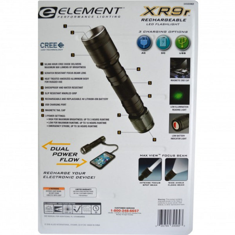 Element XR9 Rechargeable LED Torch