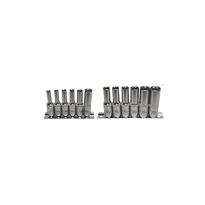 T&E Tools 6 Piece E4-E10 XL Torx Socket Set