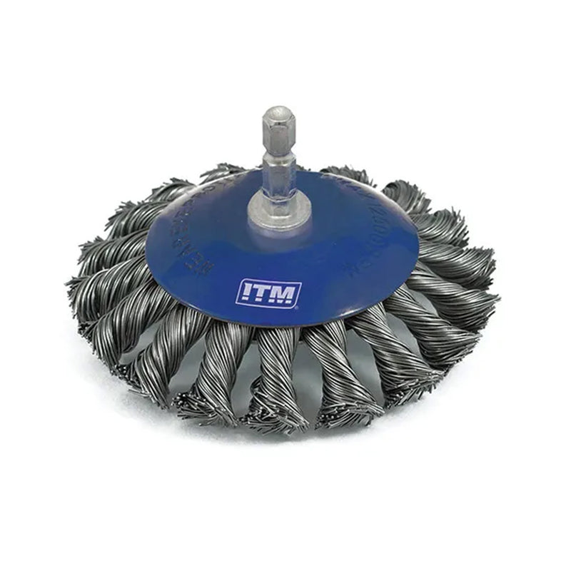 Itm Twist Knot Bevel Brush Steel 115mm