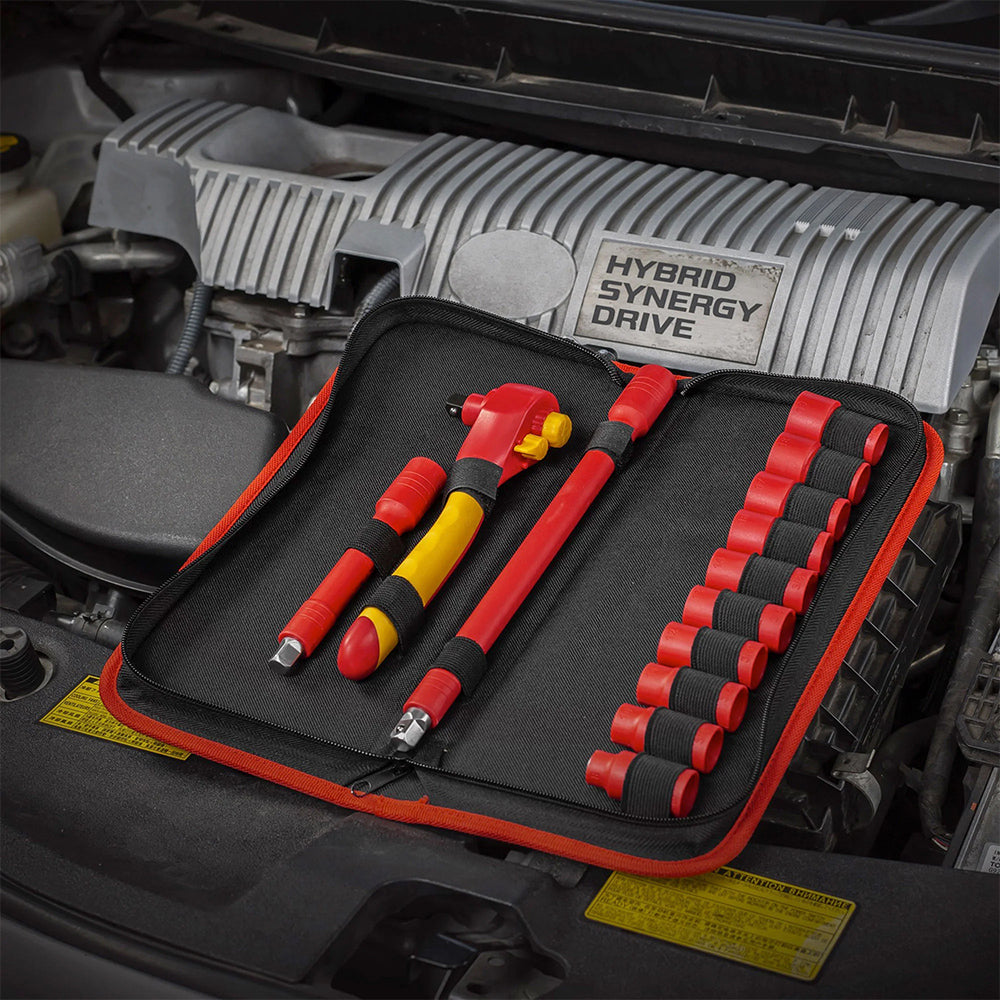 Powerbuilt 3/8" Dr 13pc VDE Socket Set W/Storage Case