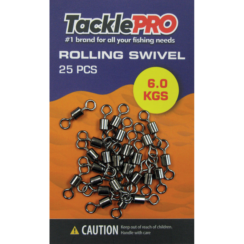 Tacklepro Rolling Swivel 6.0Kg - 25Pc