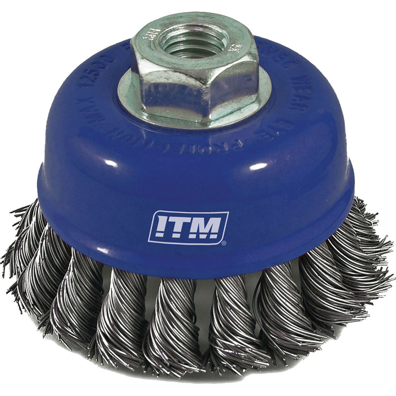 Itm Twist Knot Cup Brush Stainless Steel 75mm