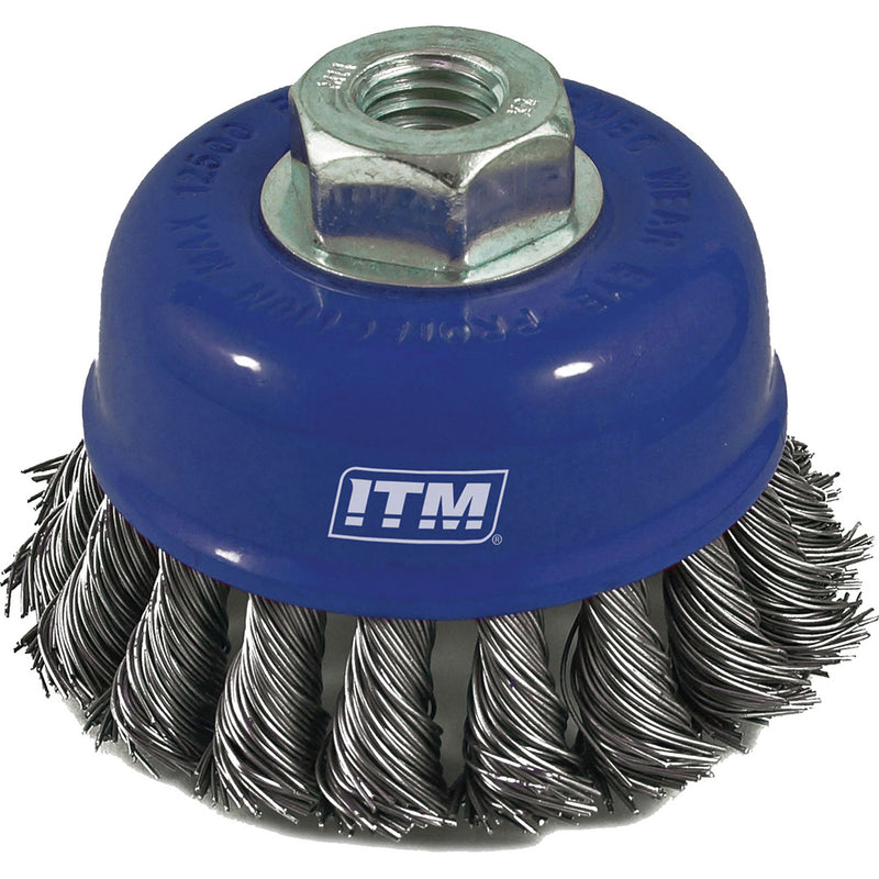 Itm Twist Knot Cup Brush Stainless Steel 65mm