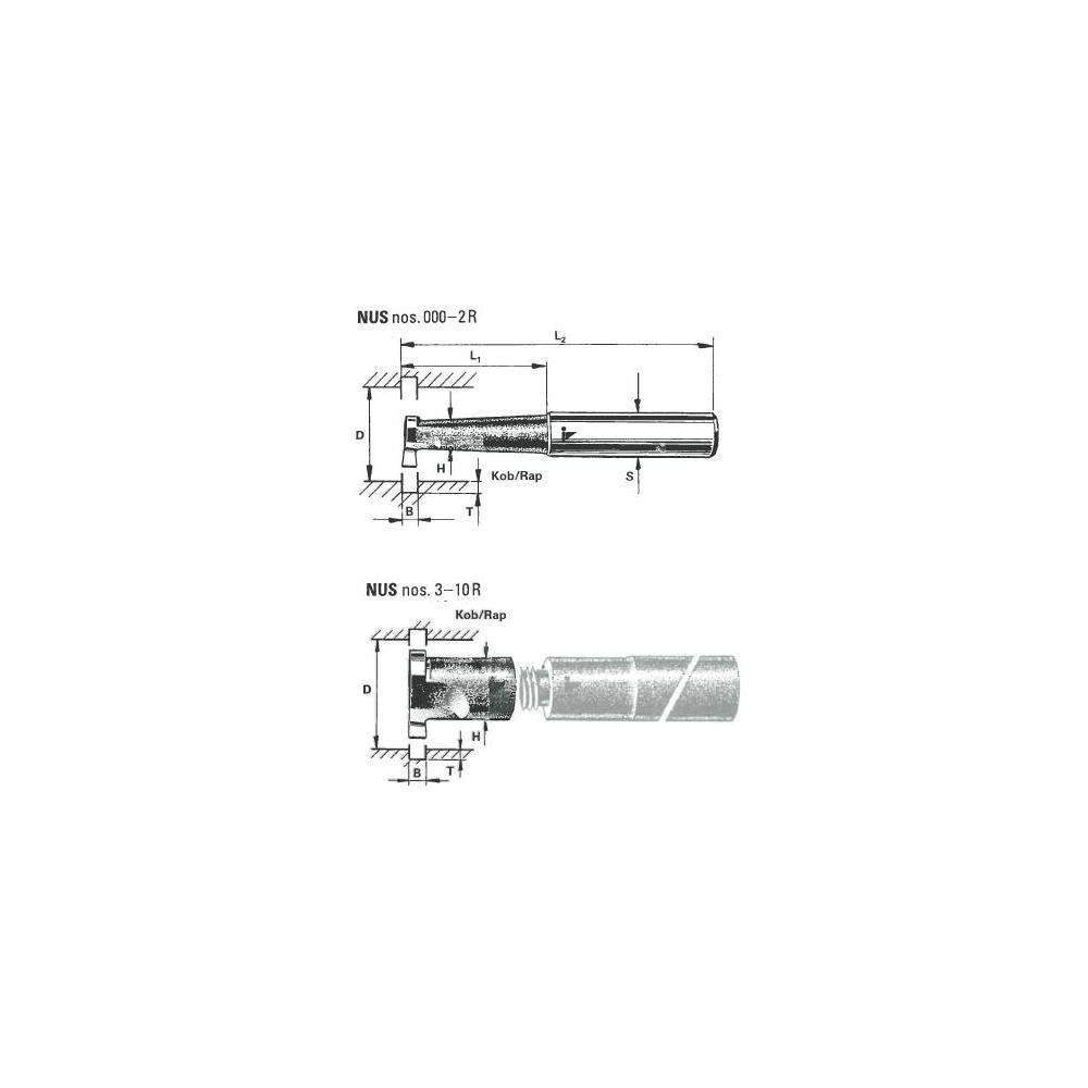 NUS-3-R Cobalt Ifanger Internal Groove Finish Tool 2.5mm Width 3.2mm Max Depth