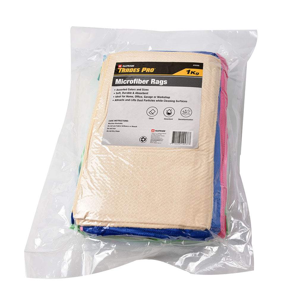 Trades Pro Microfibre Assorted Rags 1Kg