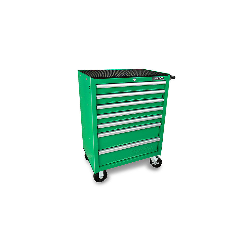 Toptul 7 Drawer Tool Trolley Green - Economy Series