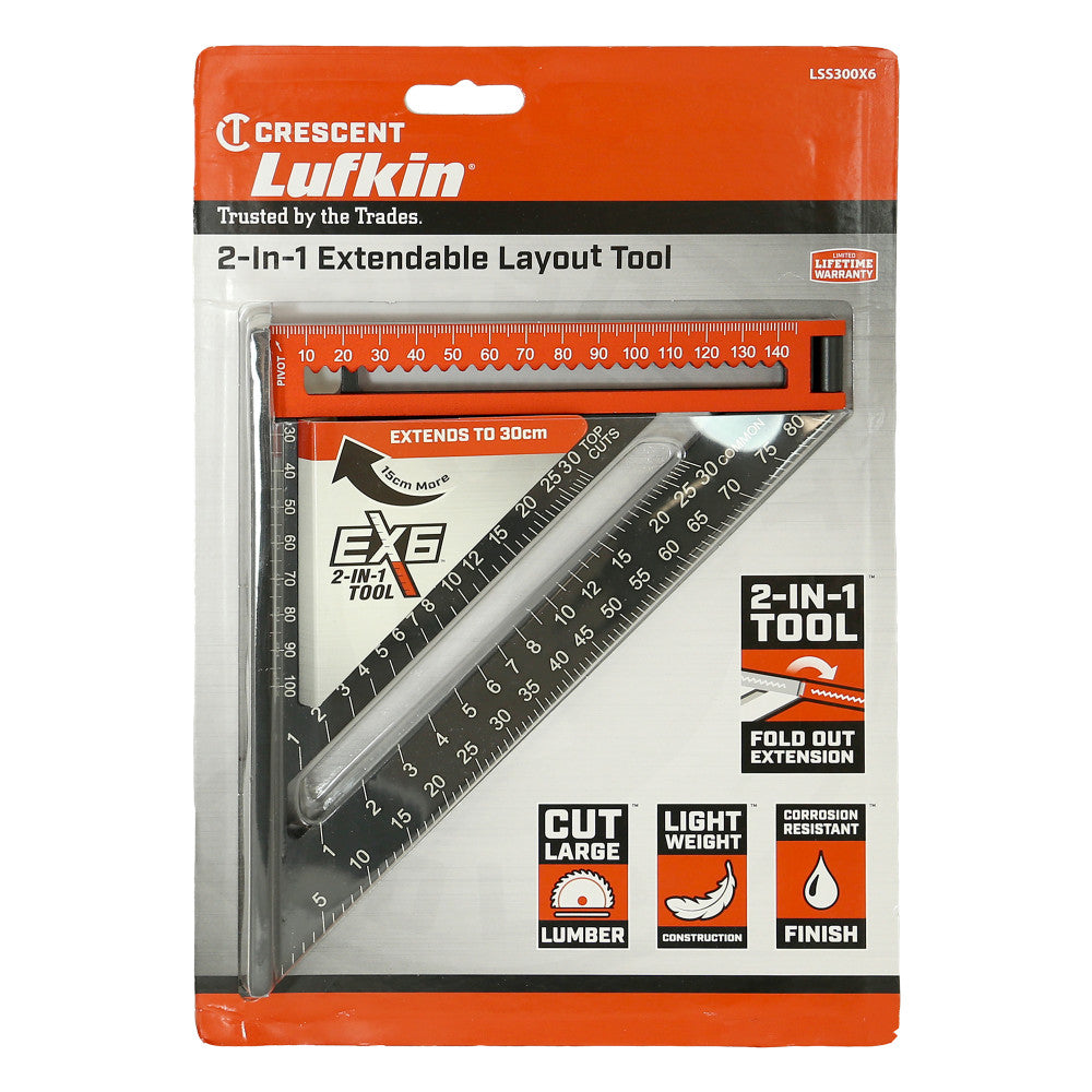 Crescent 300mm Extendable Speed Square