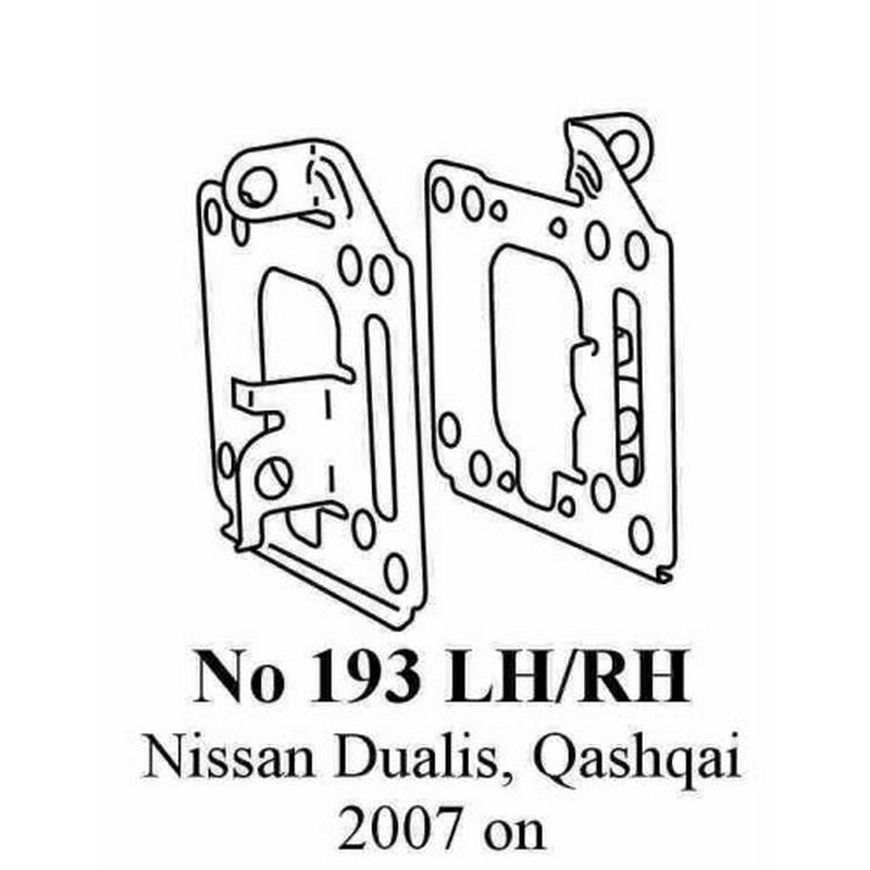 Nissan Dualis/Qashqai 2007 On Side Brackets
