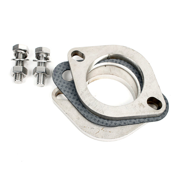 2.25" ID Exhaust Flange Kit 2-Bolt SS201 Stainless Steel