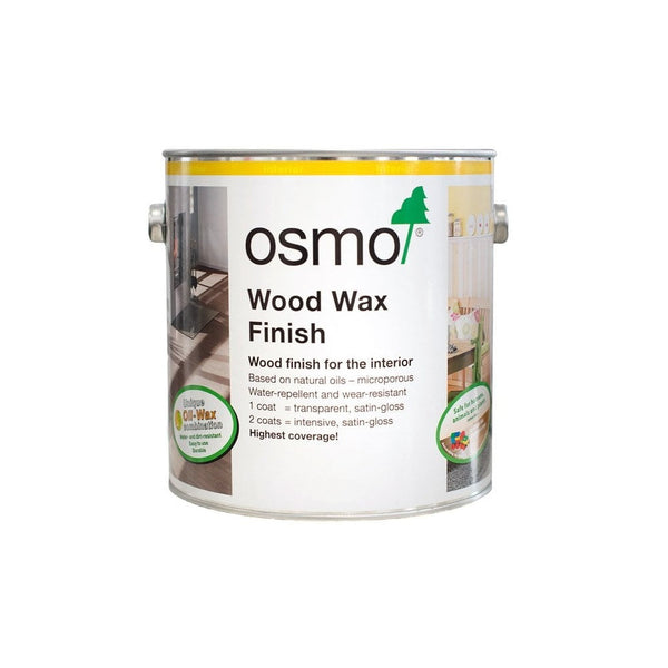 Osmo Woodwax Finish Transparent - 3161 Ebony, 2.5L