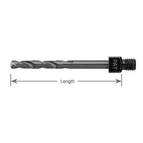 3/32" HSS Long 2-1/8" Length 1/4-28 Threaded Shank Drill