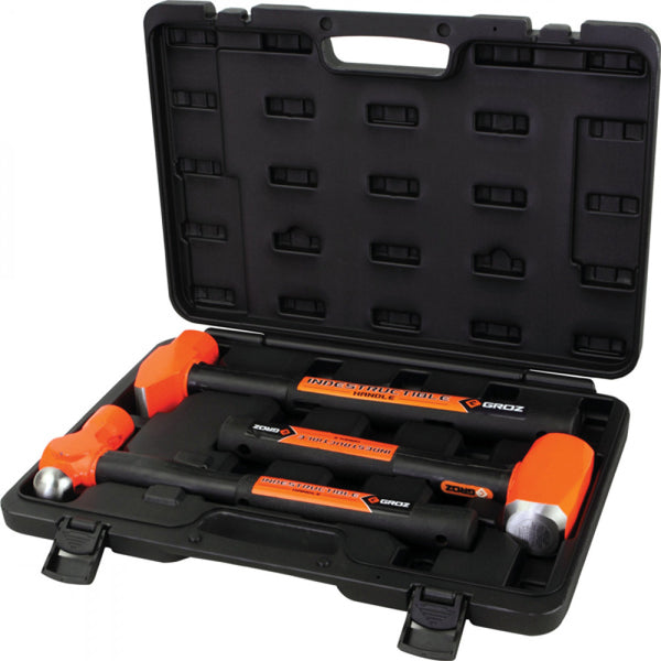 Groz 3Pc Indestructible Handle Hammer Kit (2)