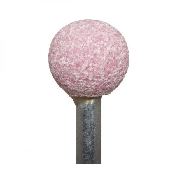 B122 Mounted Point PA80T Pink Aluminium Oxide 3mm Shank For Steel & Iron