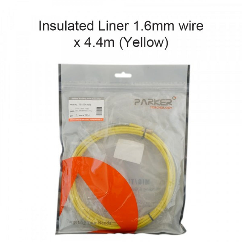 Insulated Liner 1.6mm Wire x 4.4m (Yellow)
