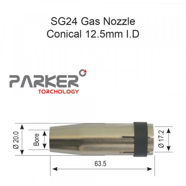 Parker SG24 Nozzle Conical Pack Of 2
