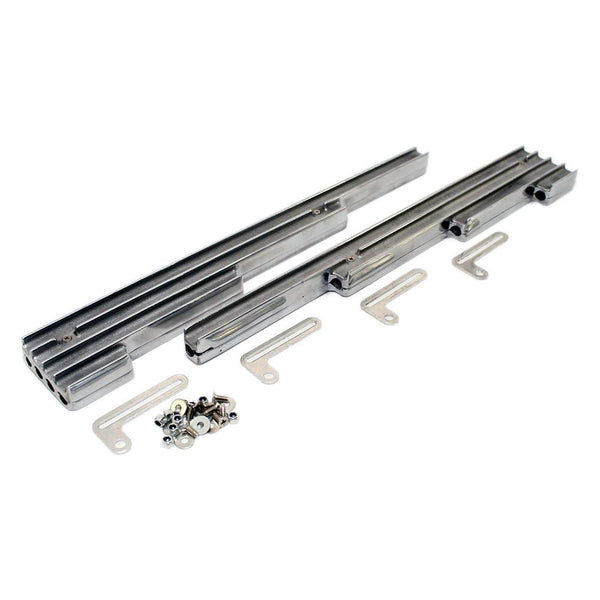 AFTERBURNER Polished Alloy Finned Aluminum Universal Wire Loom Set-7-9mm#AB8458