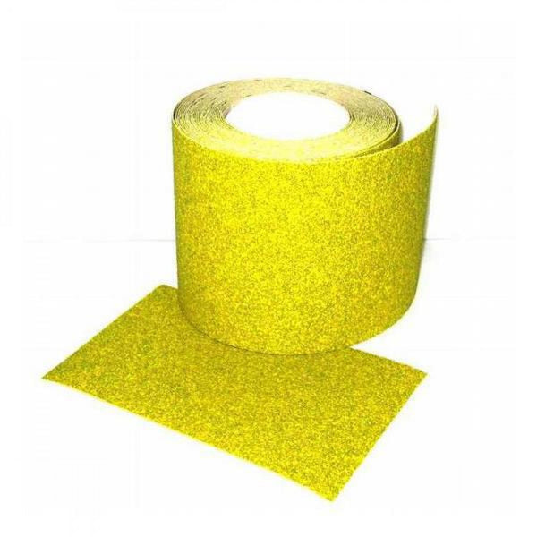115mmx50m P40 Yellow-E Paper Roll Riken Open Coat Aluminium Oxide