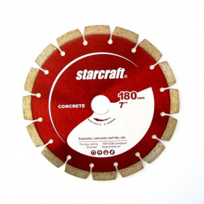 Diamond Cutting Wheel Segmented 180mm (S)