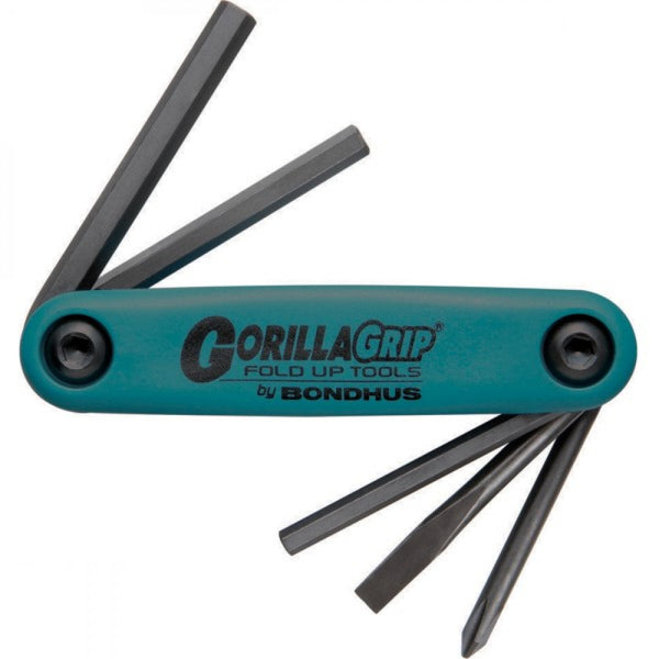 5Pce Bondhus Gorillagrip Utility Key Fold-Up Set