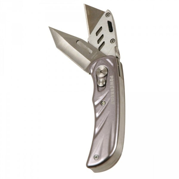 Powerbuilt Dual Blade Utility Knife With Pouch