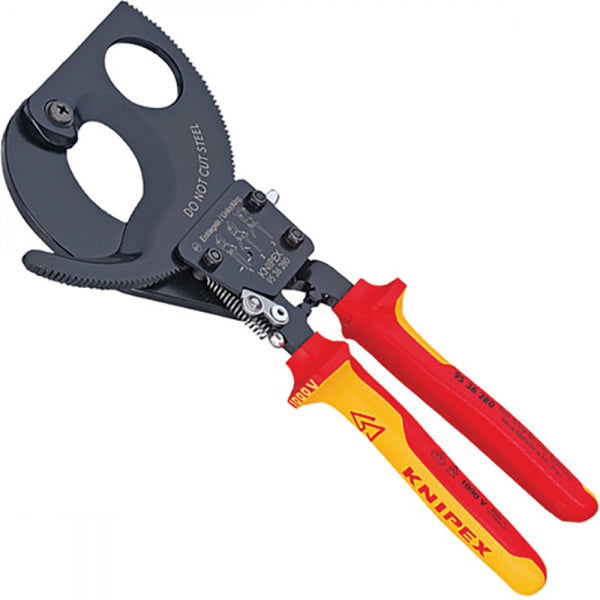 Knipex 280mm (11") Cable Cutter With Ratchet Action
