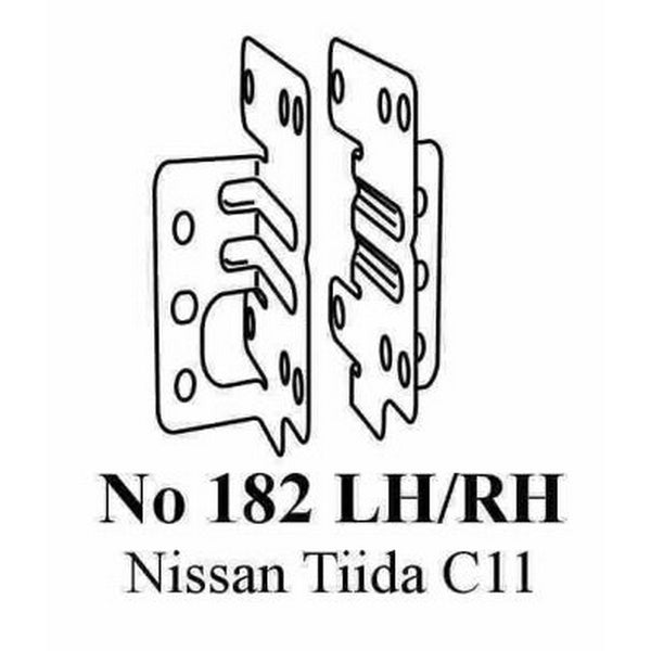 Nissan Tiida  C11 Side Brackets