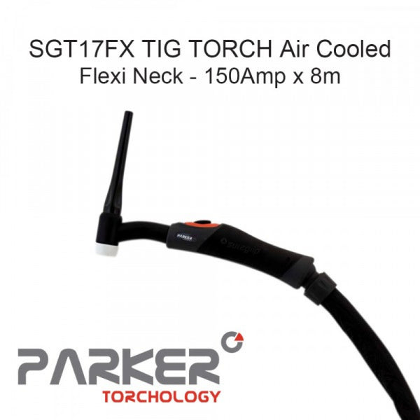 Parker 17FX Suregrip Tig Torch x 8m QF Gas Conn