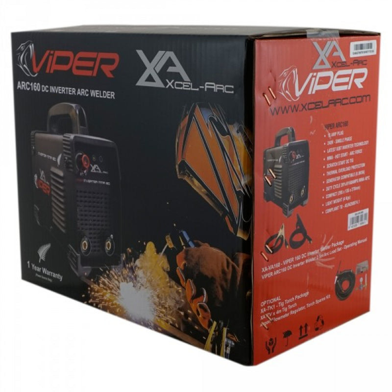 VIPER ARC160 DC Inverter Welder Package