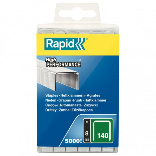 Rapid Staples 140/8 5000pcs Plastic Box
