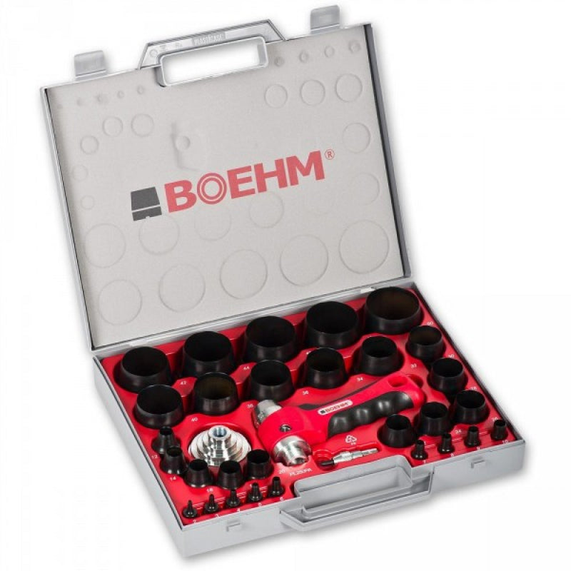 Boehm 2mm - 50mm Wad/Hollow Punch Kit C/w Hand Chuck & 23 Punches JLB250PAC