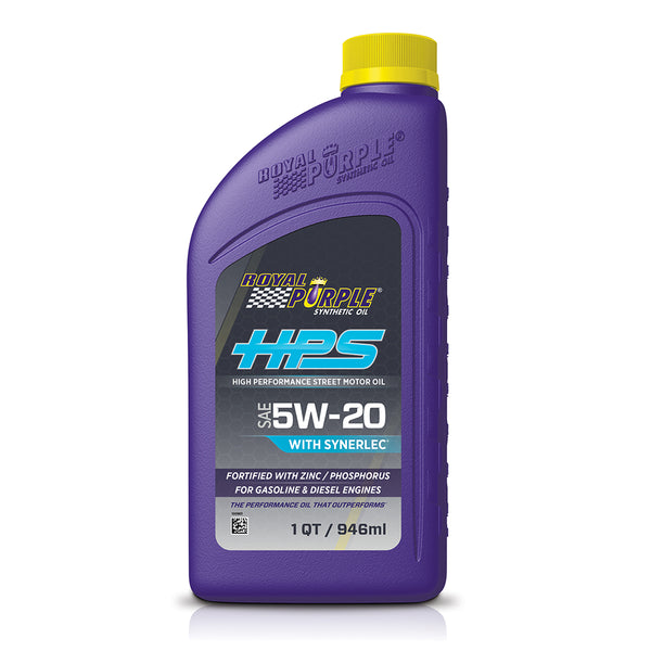 5W20 Engine Oil Royal Purple HPS With Synerlec (1Qt/946mls) BOX OF 6