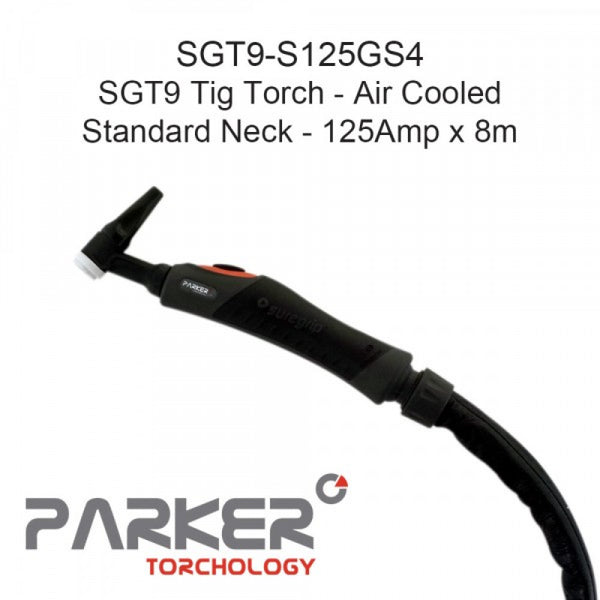Parker 9 Suregrip Tig Torch x 8m QF Gas Conn