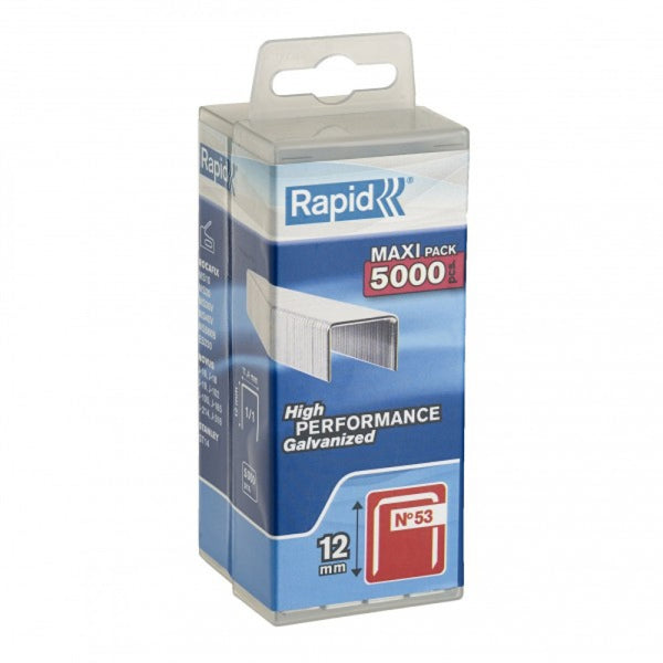Rapid Staples 53/12 5000pcs Plastic Box