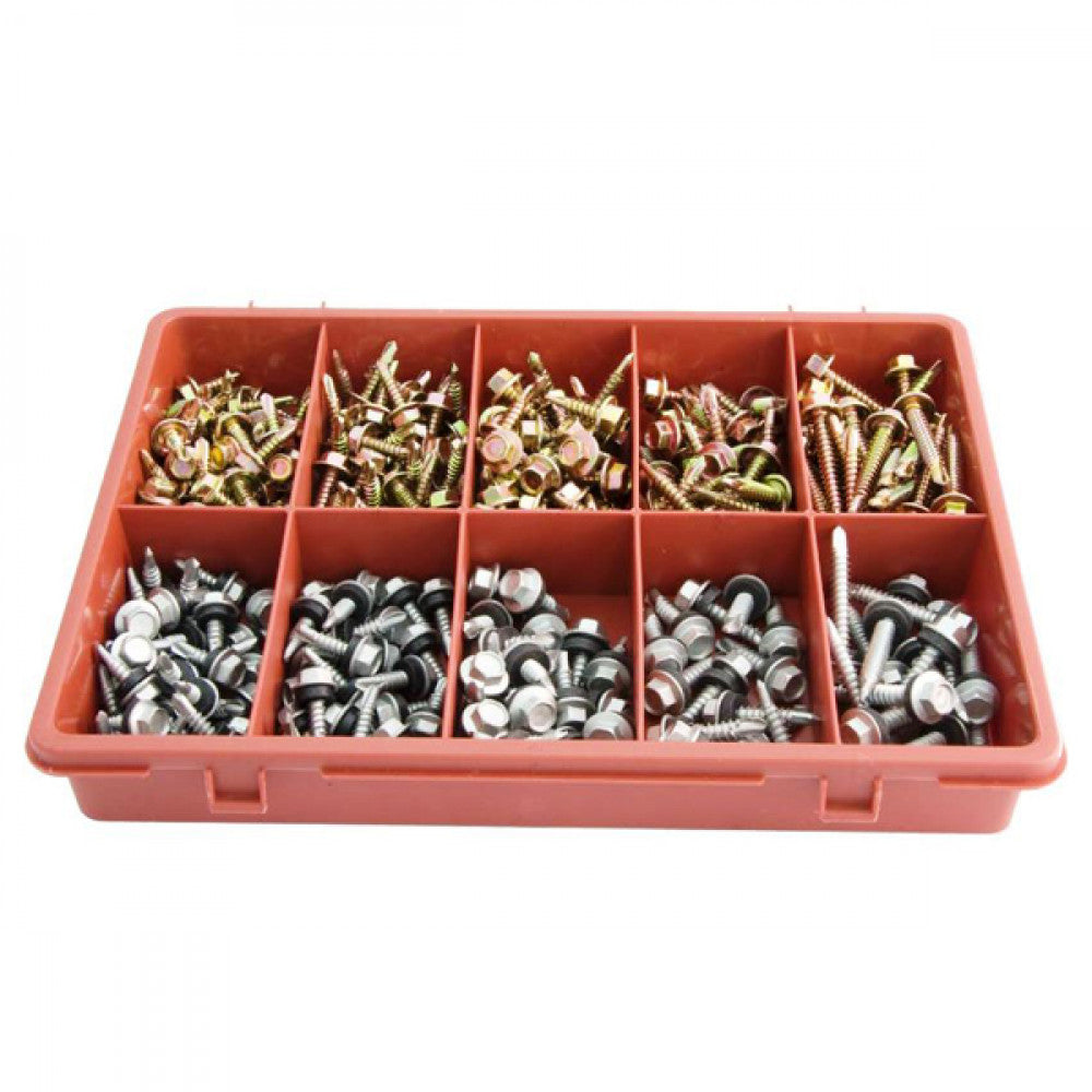 295 Piece Hex Head Screw Assortment Trade Pack