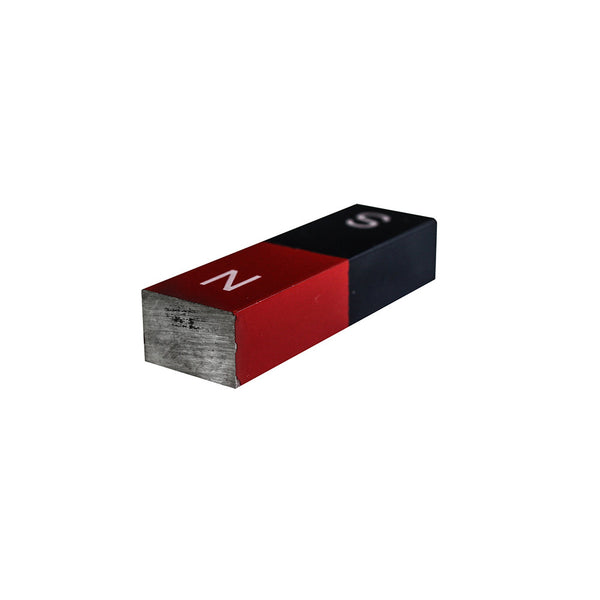 Alnico Block Magnet 50mm x 15mm x 10mm Red/Blue