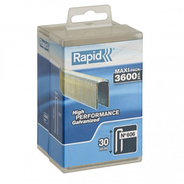Rapid Staples 606/30 3600pcs Plastic Box