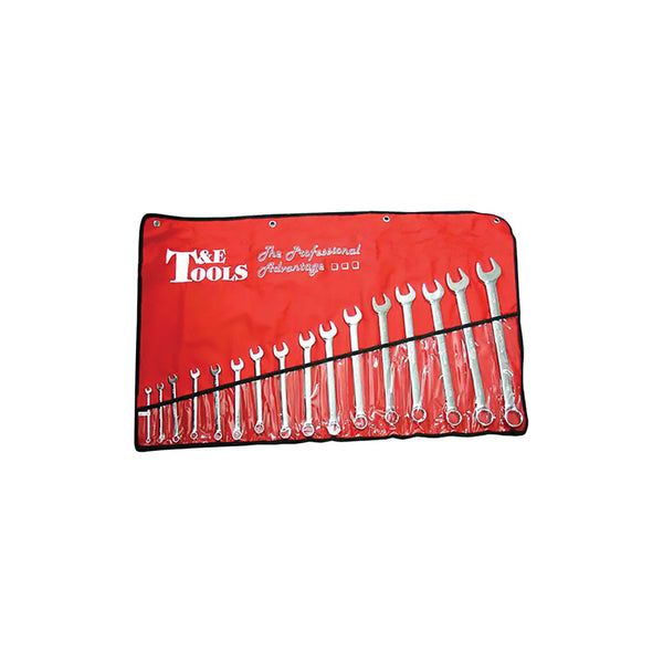 T&E Tools SAE Combination Wrench Set 16pc - 1/4" - 1.1/4"
