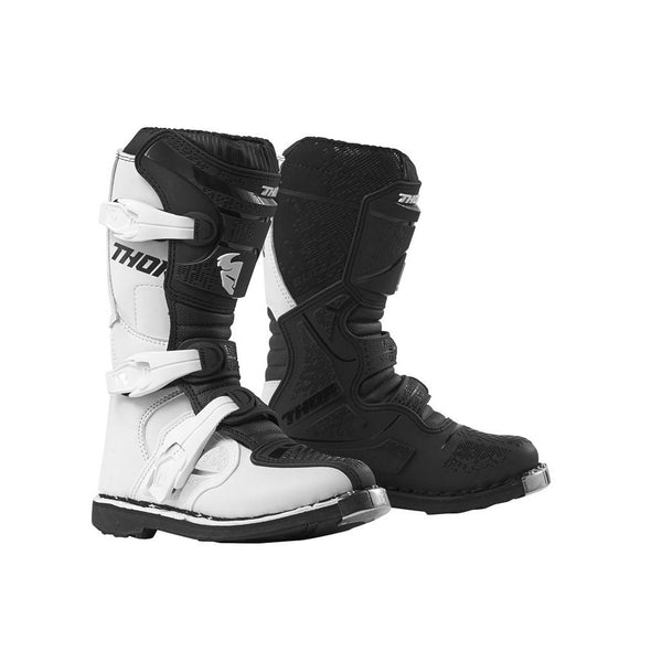 Motorcross Boots Thor Blitz Xp Youth White/Black Size 1