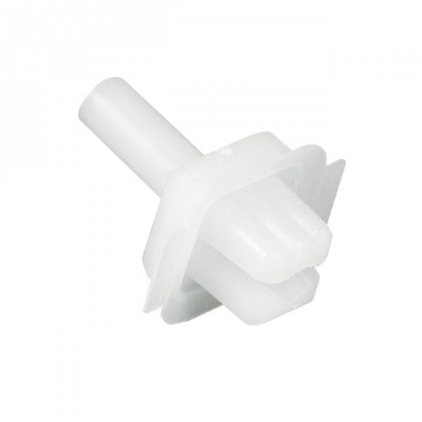 Plastic Push Rivet White 9mm x 4.5mm - 50Pk