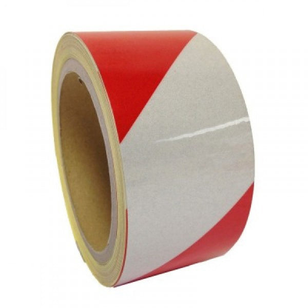 Reflective Tape Red And White 50mm x 50M