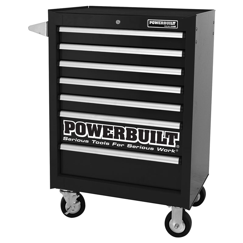 Powerbuilt 7 Drawer Roller Cabinet - Racing Black