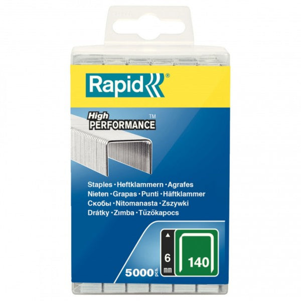 Rapid Staples 140/6 5000pcs Plastic Box